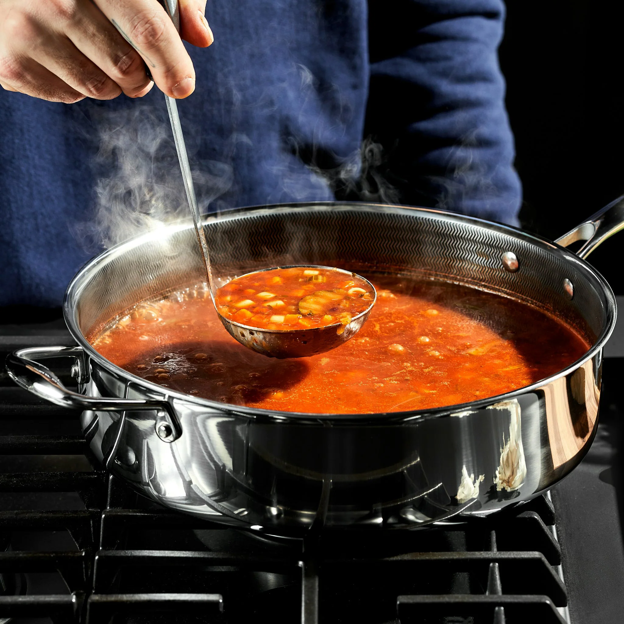 5 Litre Hybrid Deep Sauté Pan with Lid - Image 8